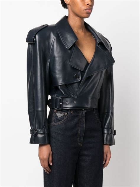 ysl leder jacke|farfetch YSL jackets.